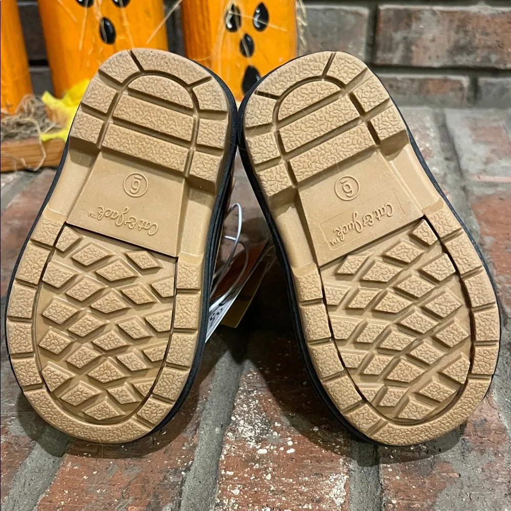 Cat & Jack Tan and Black Kids' Waterproof Boots